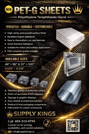 Cover of PET-G sheets