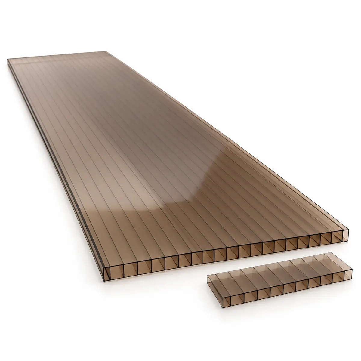 Bronze Multiwall Polycarbonate — 4 × 10 ft