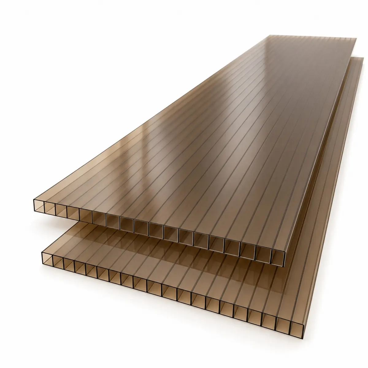 Bronze Multiwall Polycarbonate — 4 × 12 ft