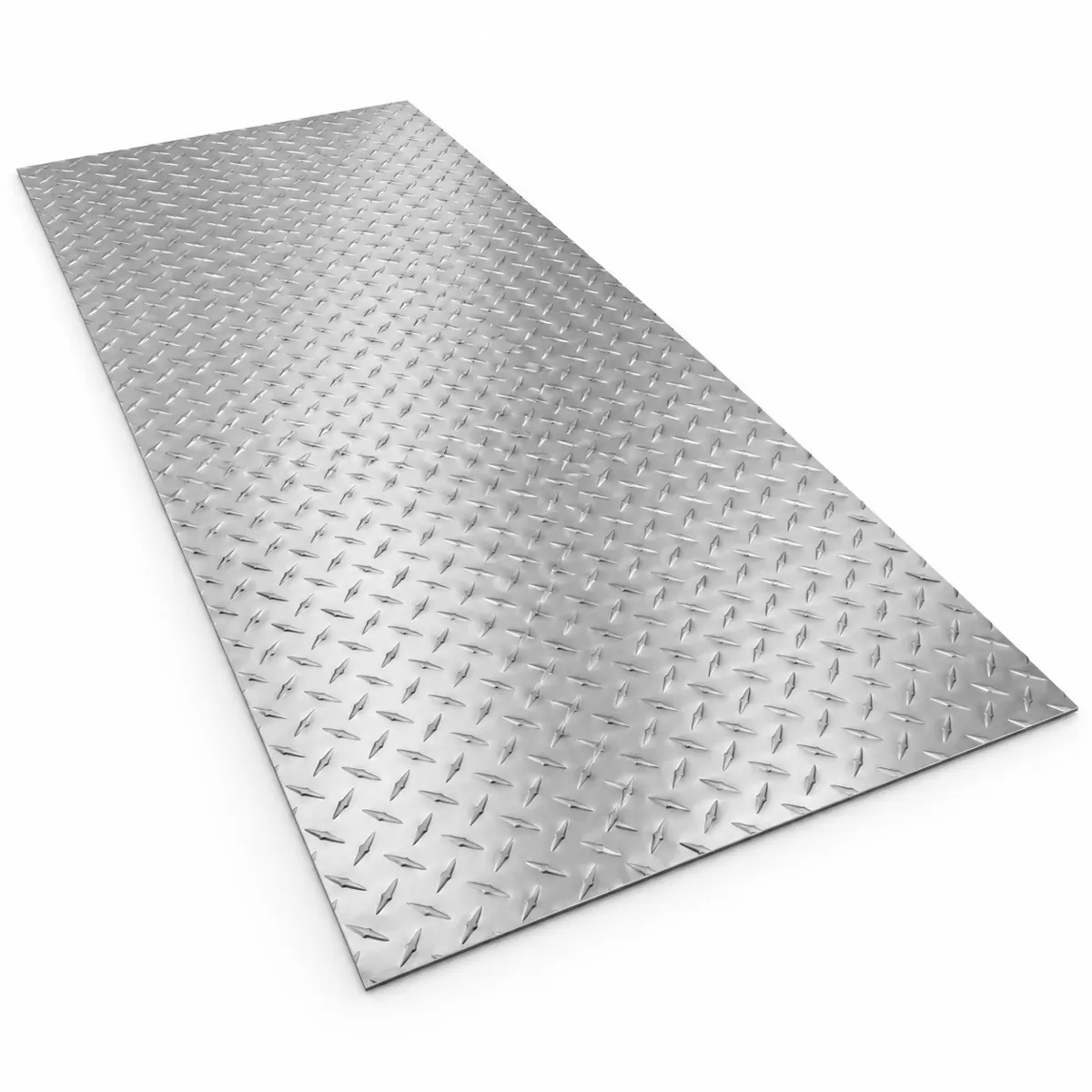 Aluminum Diamond Checker Plate — 5 × 10 ft