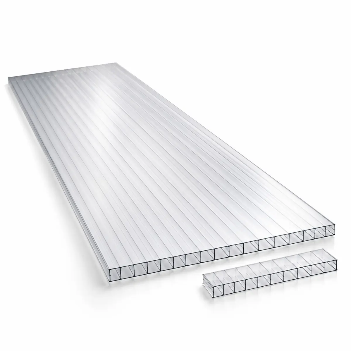 Clear Multiwall Polycarbonate — 4 × 10 ft