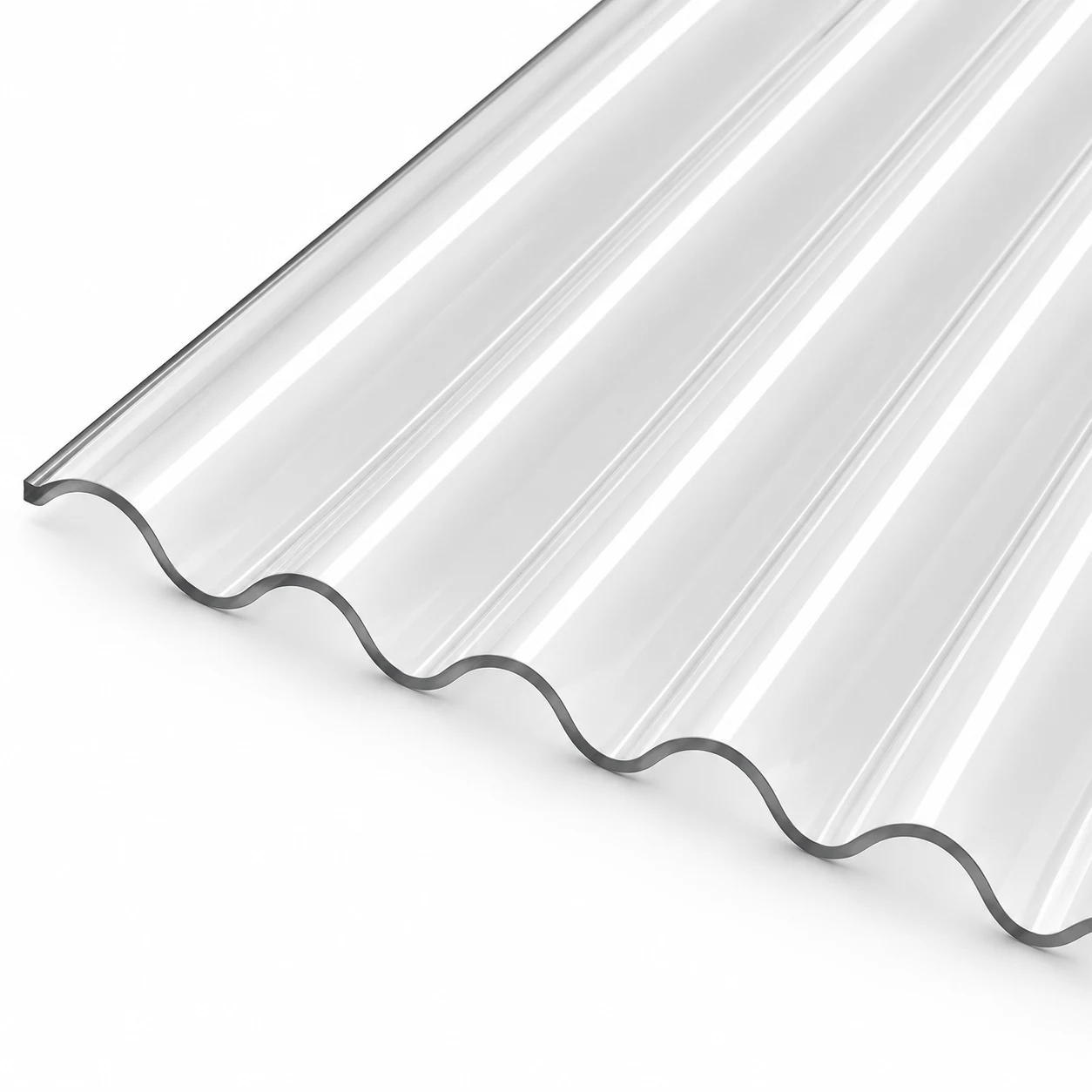 High Impact Wave Acrylic — Smooth Clear