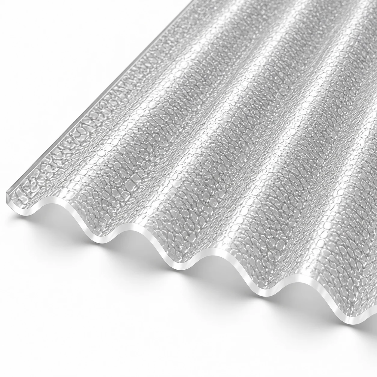 High Impact Wave Acrylic — Textured Clear