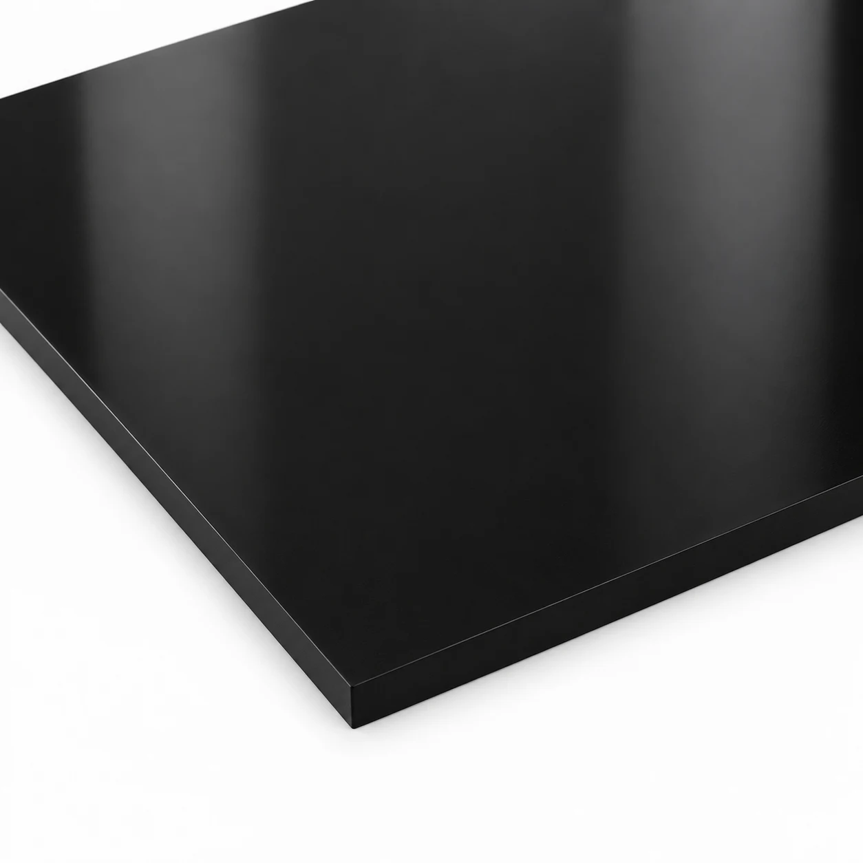 Black HDPE Puck Board Sheet - 4 x 8 ft