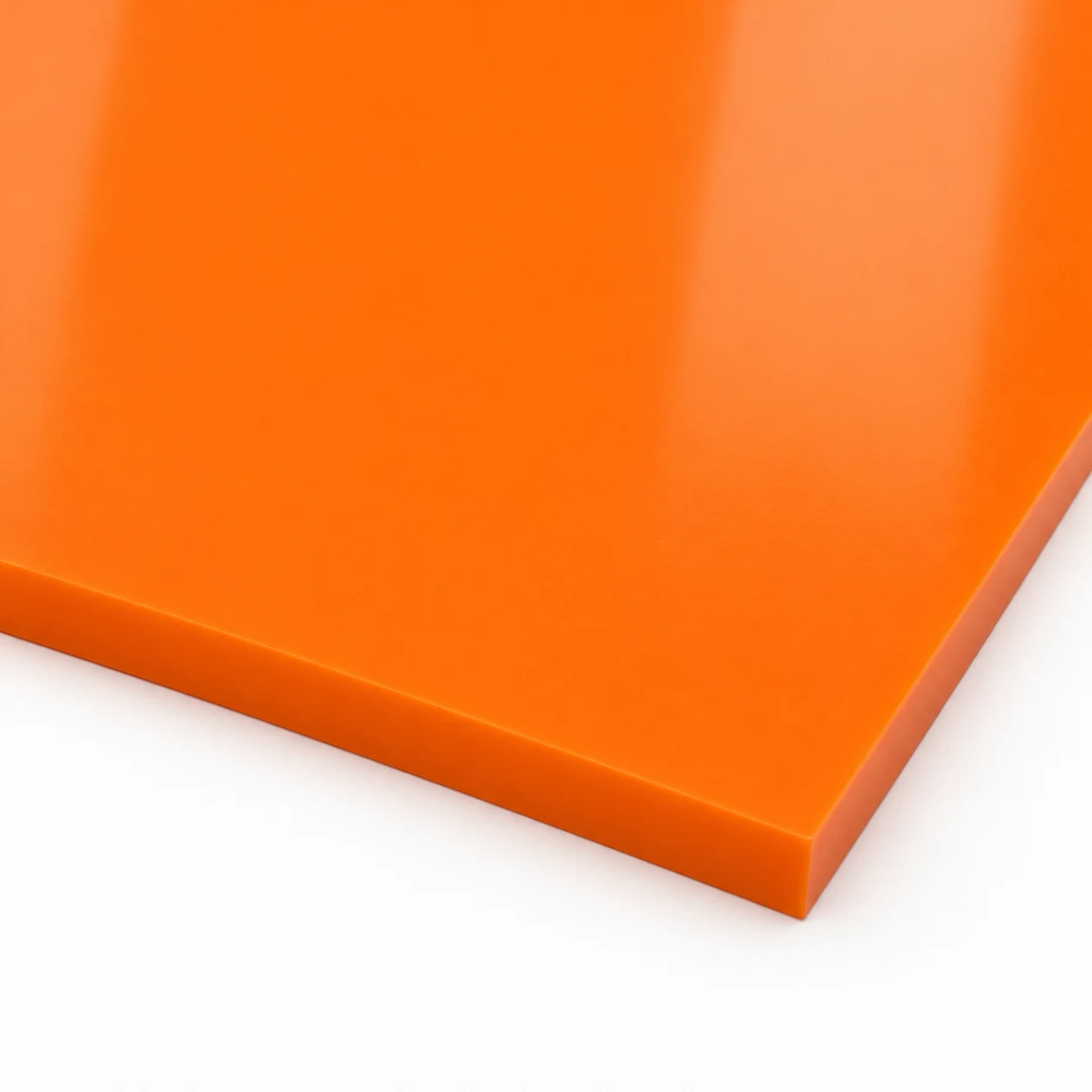 Orange HDPE Puck Board Sheet - 4 x 8 ft