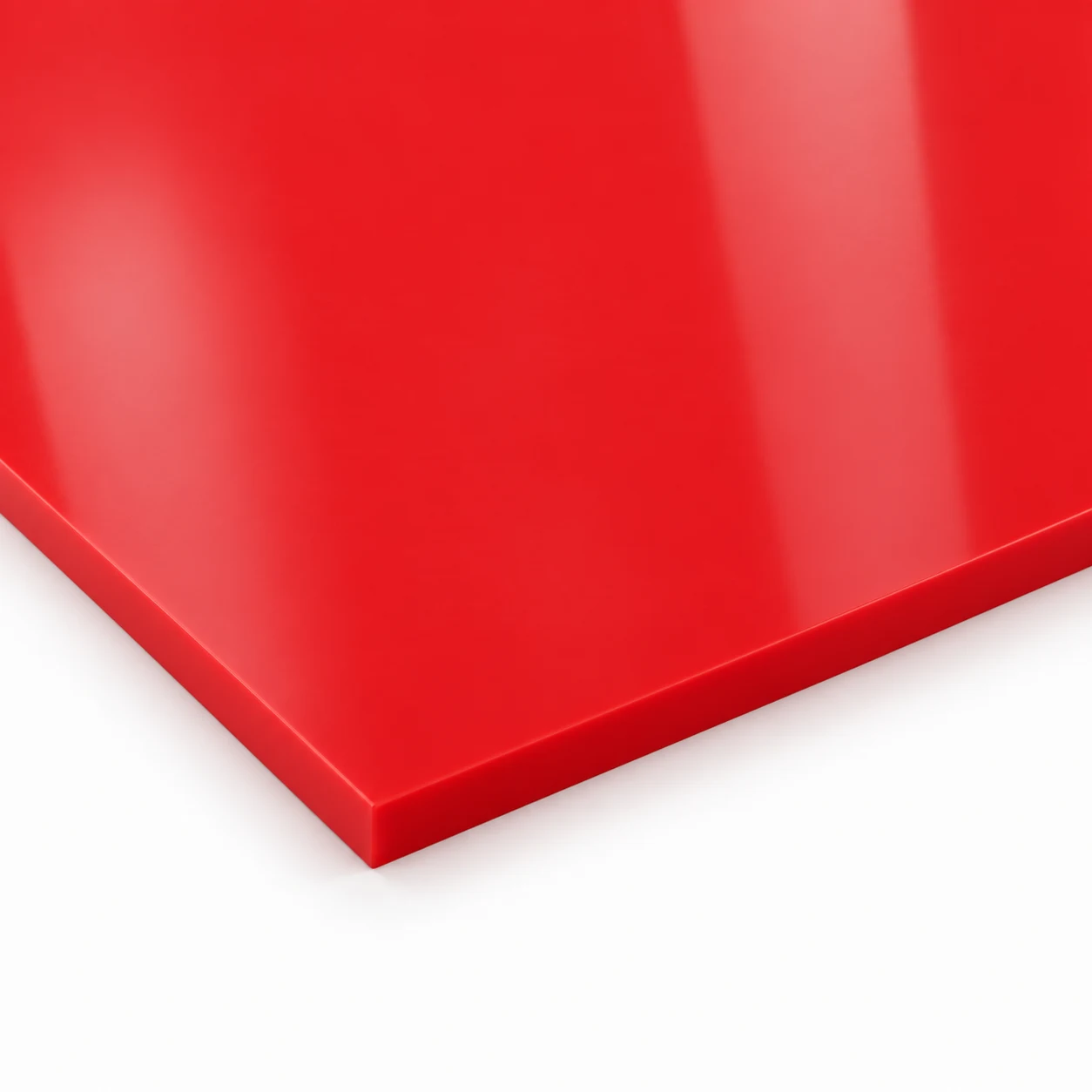 Red HDPE Puck Board Sheet - 4 x 8 ft