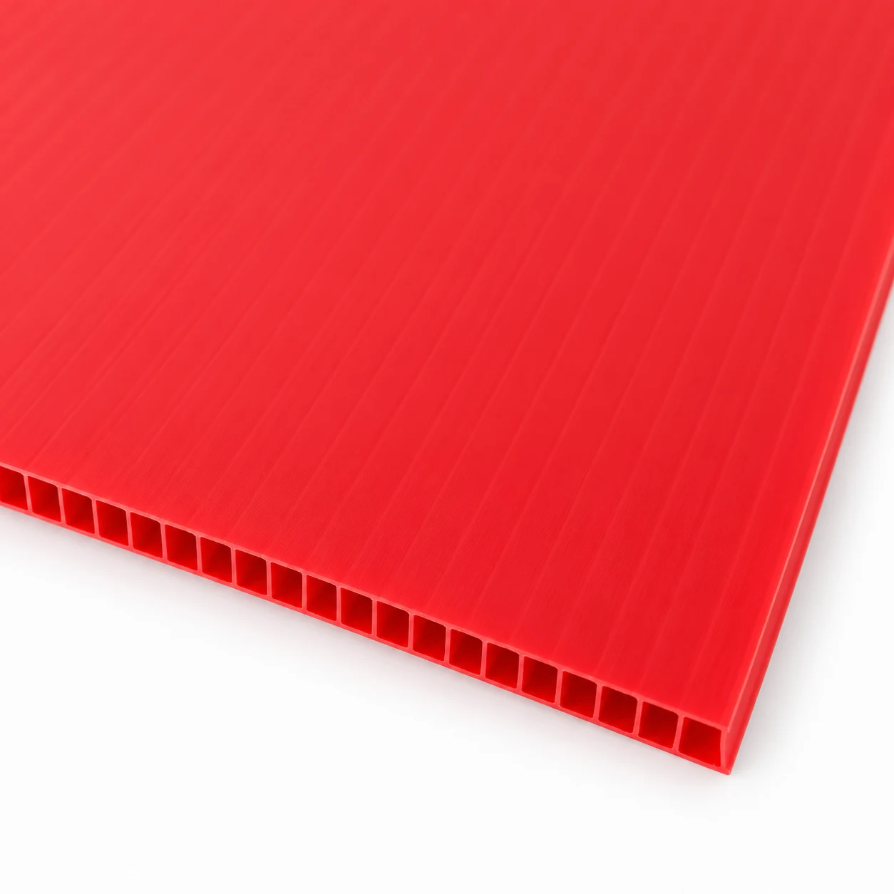 Coroplast Corrugated Plastic — Red