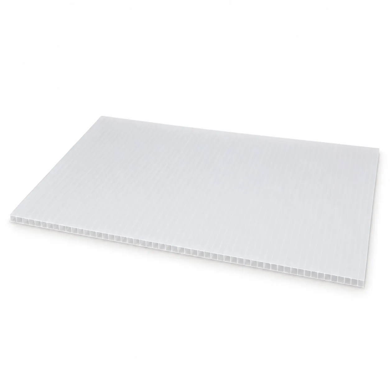 Coroplast Corrugated Plastic — Clear / Natural