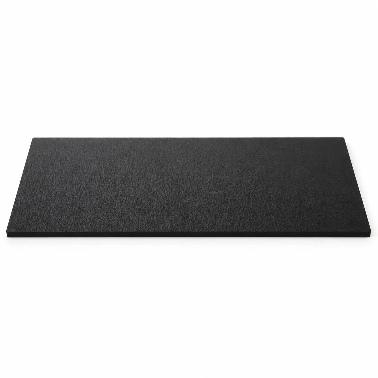 Black HDPE puck board — textured · by request