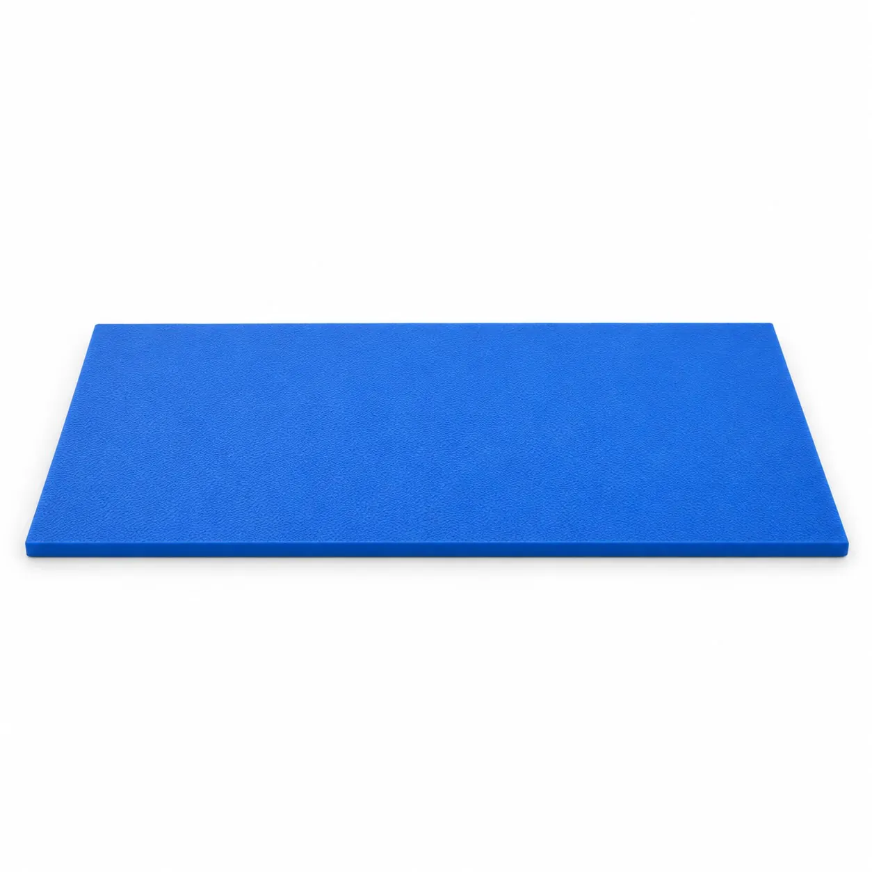 Blue HDPE puck board — textured · by request