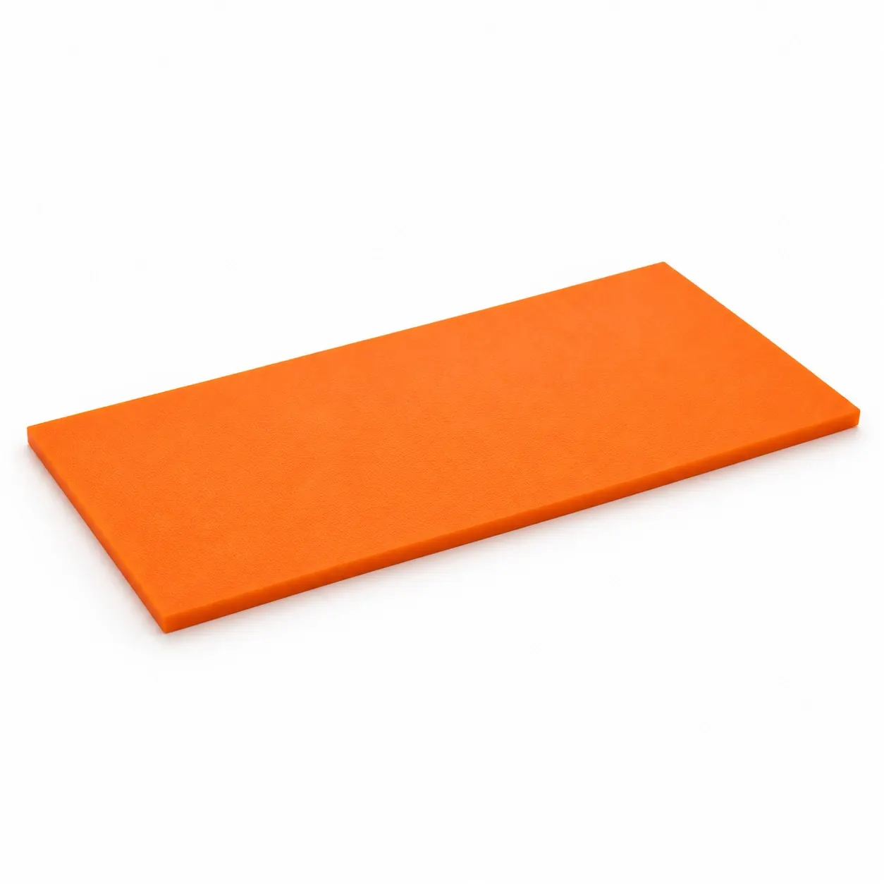 Orange HDPE puck board — textured · by request