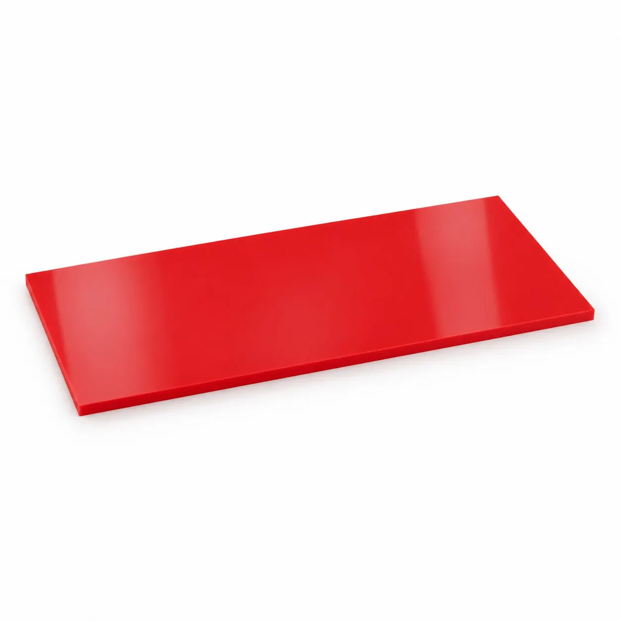 Red HDPE Puck Board Sheet - 4 x 8 ft