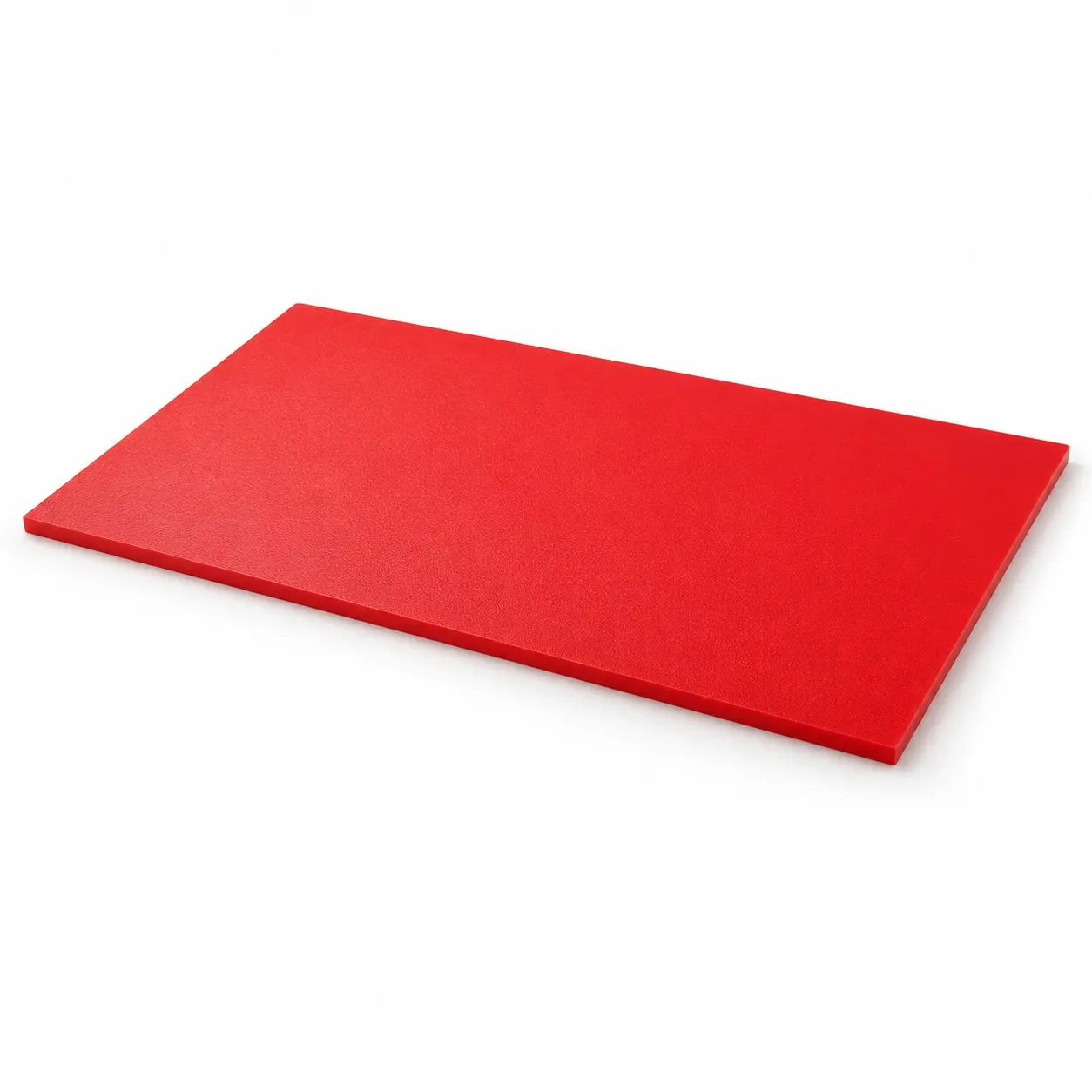 Red HDPE puck board — textured · by request