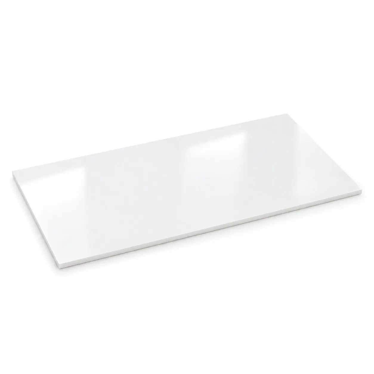 White HDPE Puck Board Sheet - 4 x 8 ft