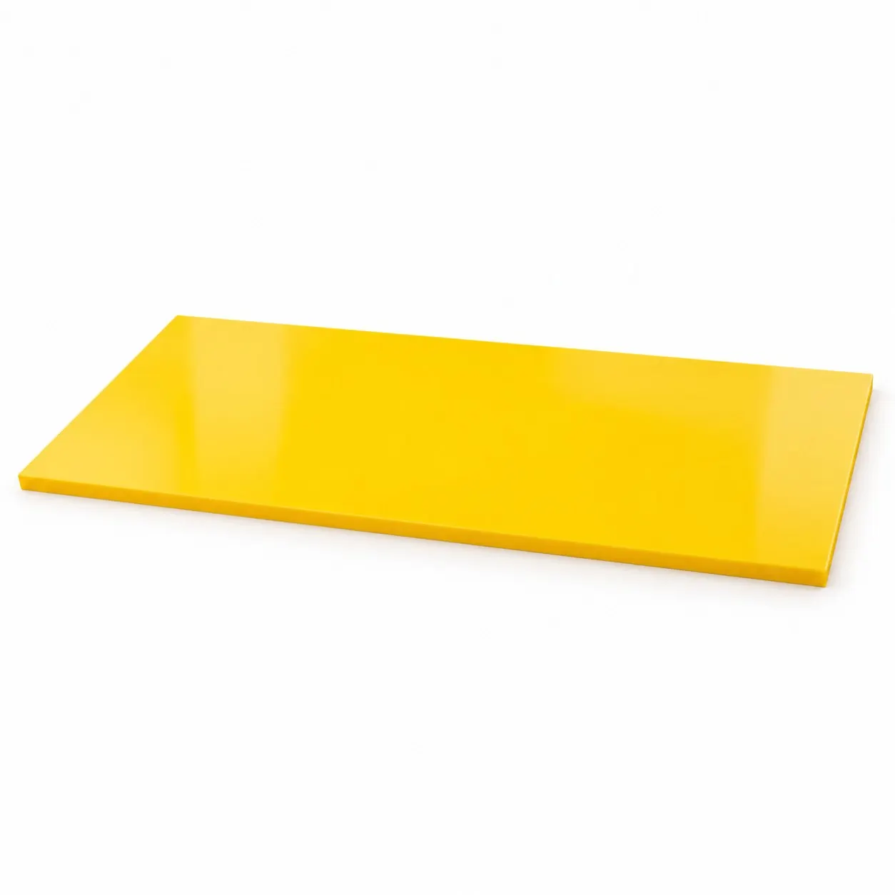 Yellow HDPE Puck Board Sheet - 4 x 8 ft