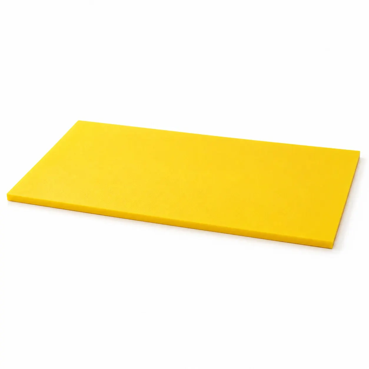 Yellow HDPE puck board — textured · by request